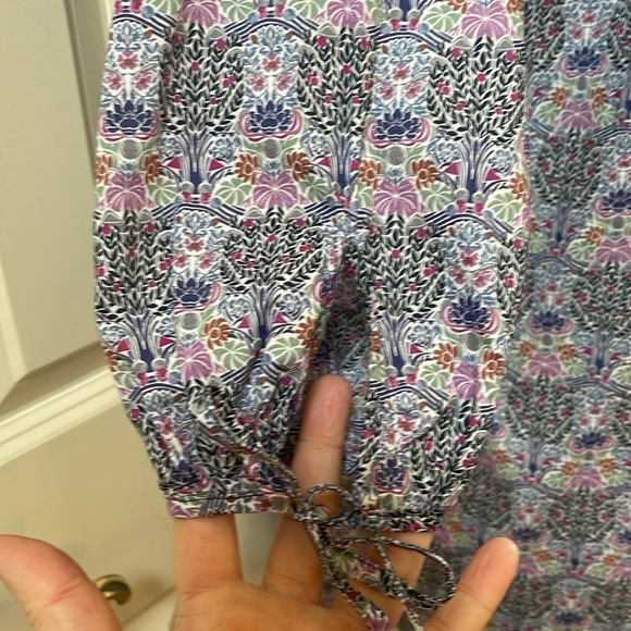 J.Crew Liberty Fabric Button Front Shirt Dress, small - Picture 4 of 7